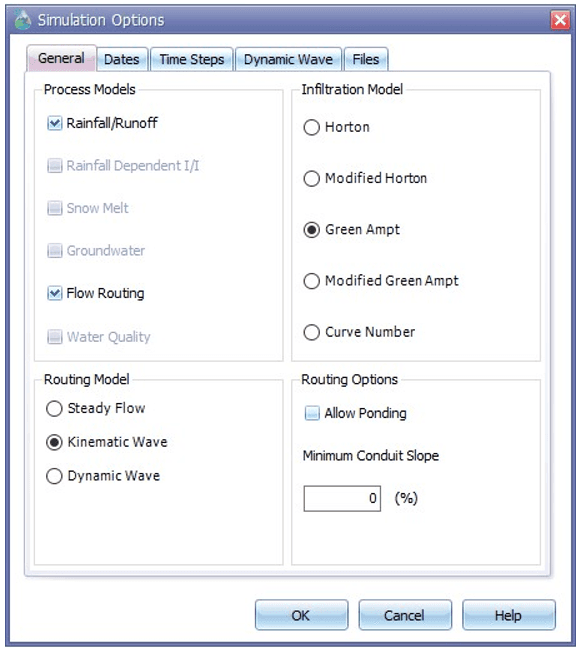 Fig 21: General page settings in Options editor