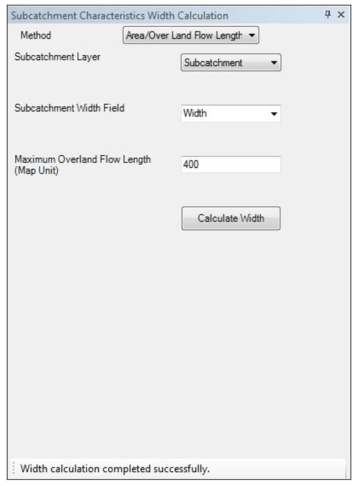 Fig.102: Options for calculating the width