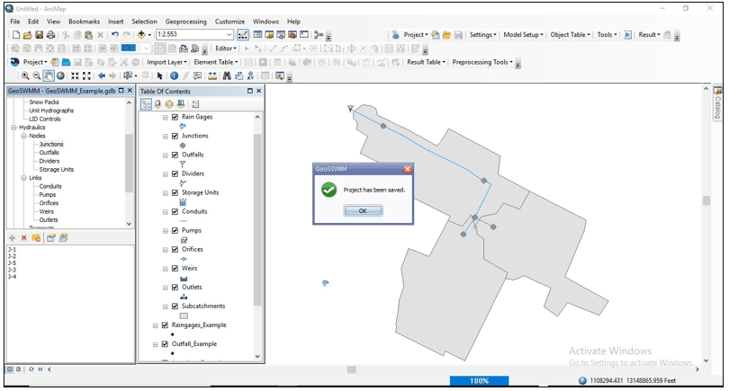 Fig 63: Project Save notification