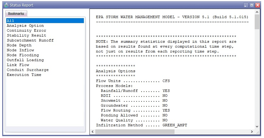 Fig 26: Simulation status report