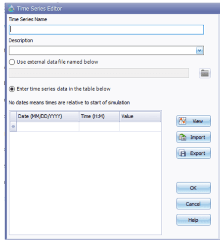 Fig 18: Time Series editor