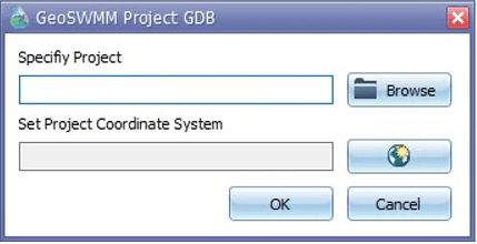  Fig 6: New project creating window in GeoSWMM