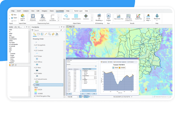 GeoSWMM Software Interface Preview