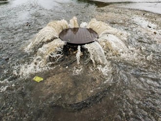 Stormwater overflow demonstrating dual drainage modeling with GeoSWMM in ArcGIS Pro