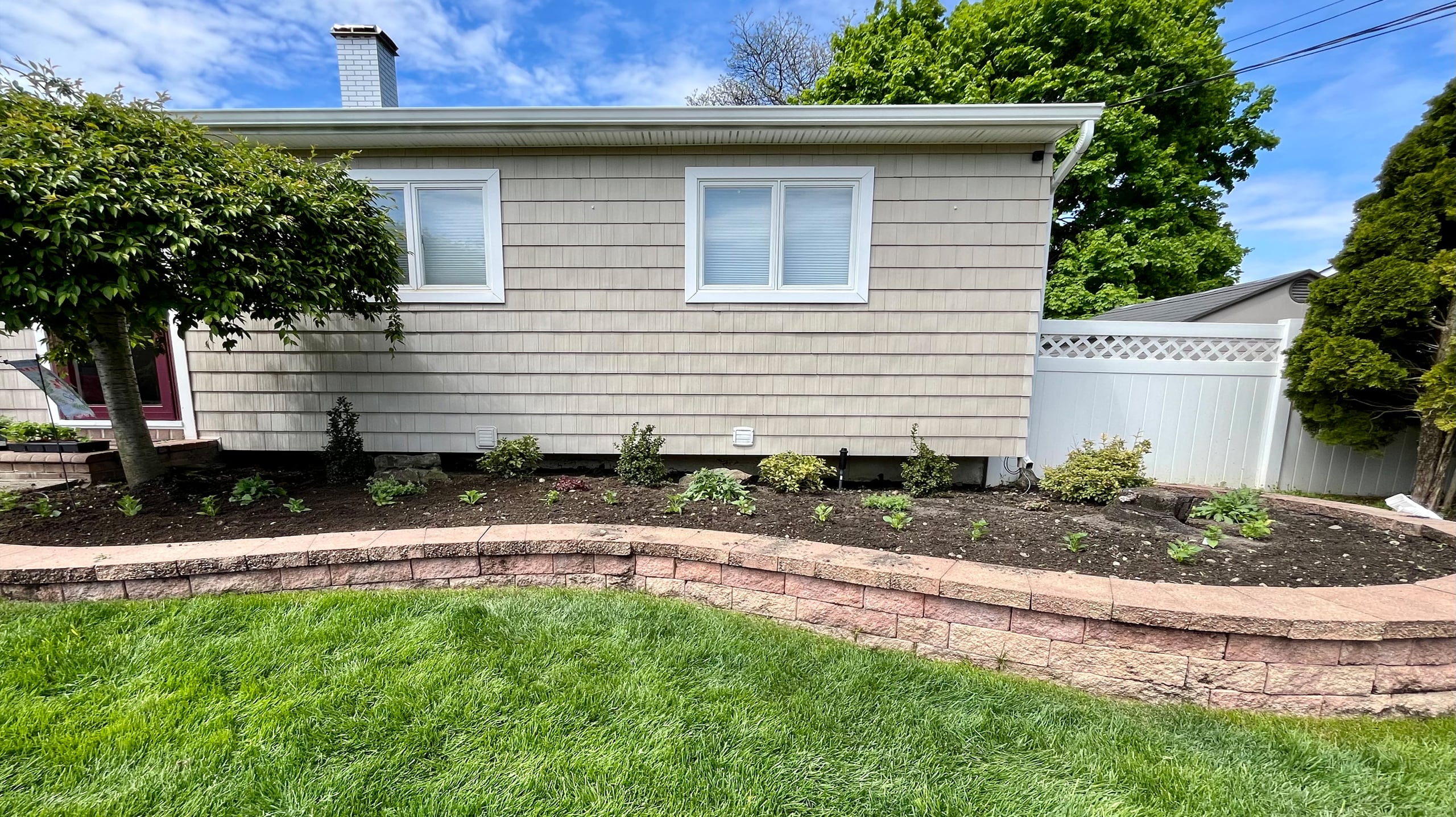 Residential LID & Bioretention for Runoff Management Residential rain garden and bioretention area illustrating low impact development for managing surface runoff