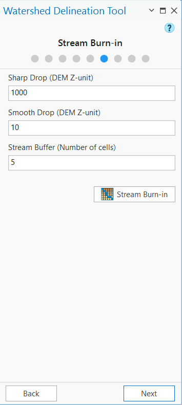 Figure 6.11: Stream Burn-in Window