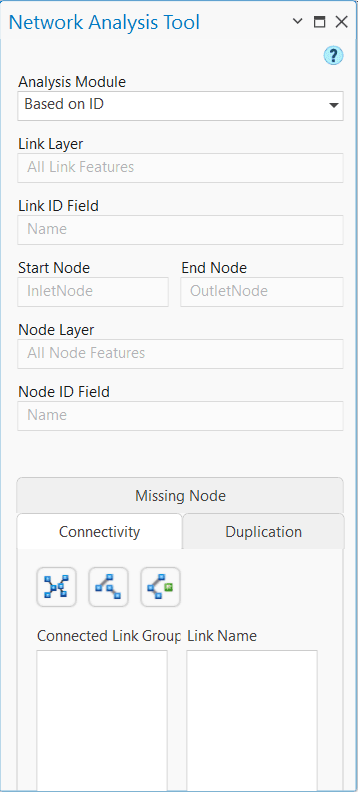 Figure 6.17 : GeoSWMM Network Analysis Tool window