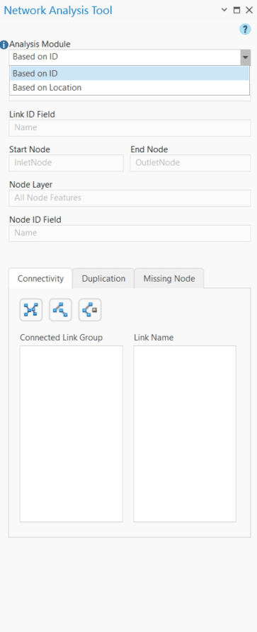 Figure 6.27 : GeoSWMM Network Analysis Tool window