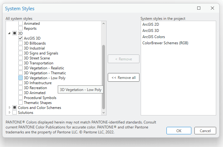 Fig 69: Style References window
