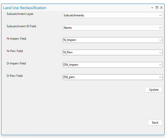 Fig.109: Subcatchment Land Use Property Calculation window