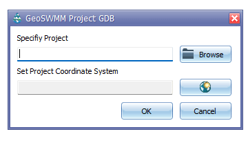 Fig.115: Creating a new GeoSWMM project