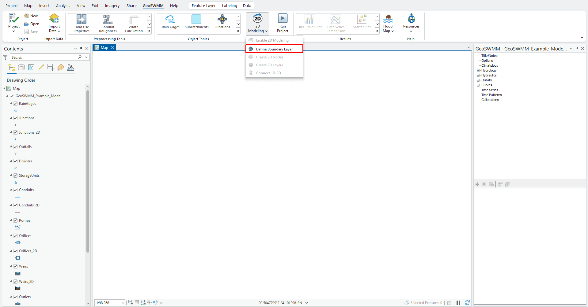 Fig.145: Define Boundary Layer Tool in 2D Modeling tools