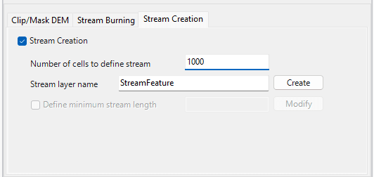 Fig.79: Stream Creation option