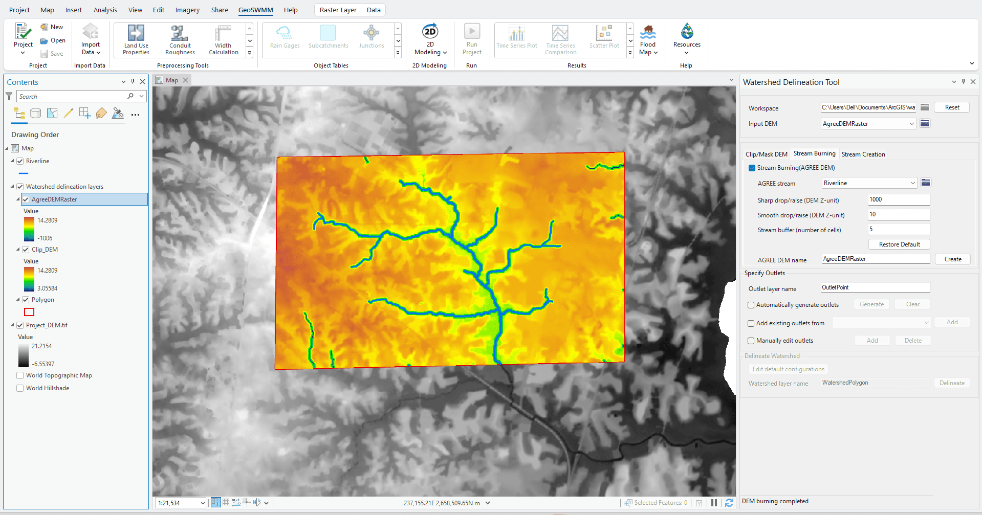 Fig.84: DEM reconditioning