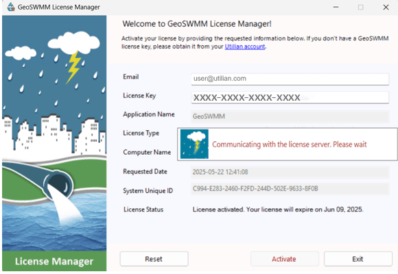 Figure 1.12 License Validation Message