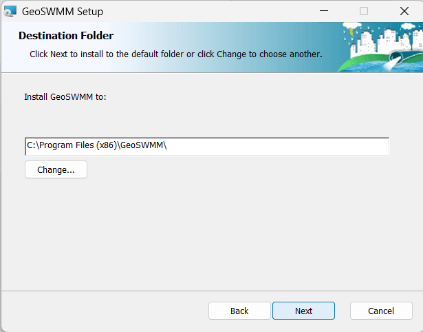 Figure 1.3 Destination Folder