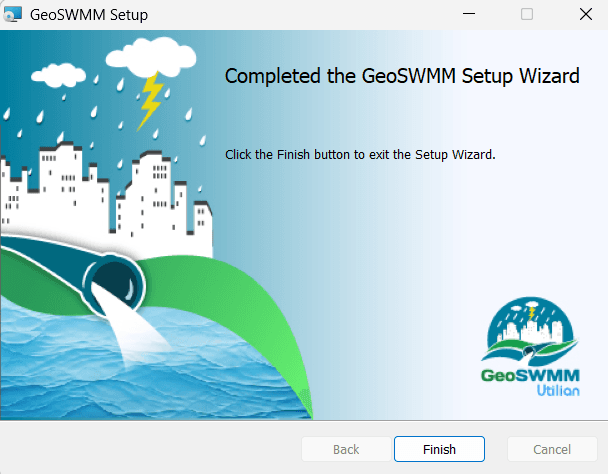 Figure 1.6 Installation finishing window