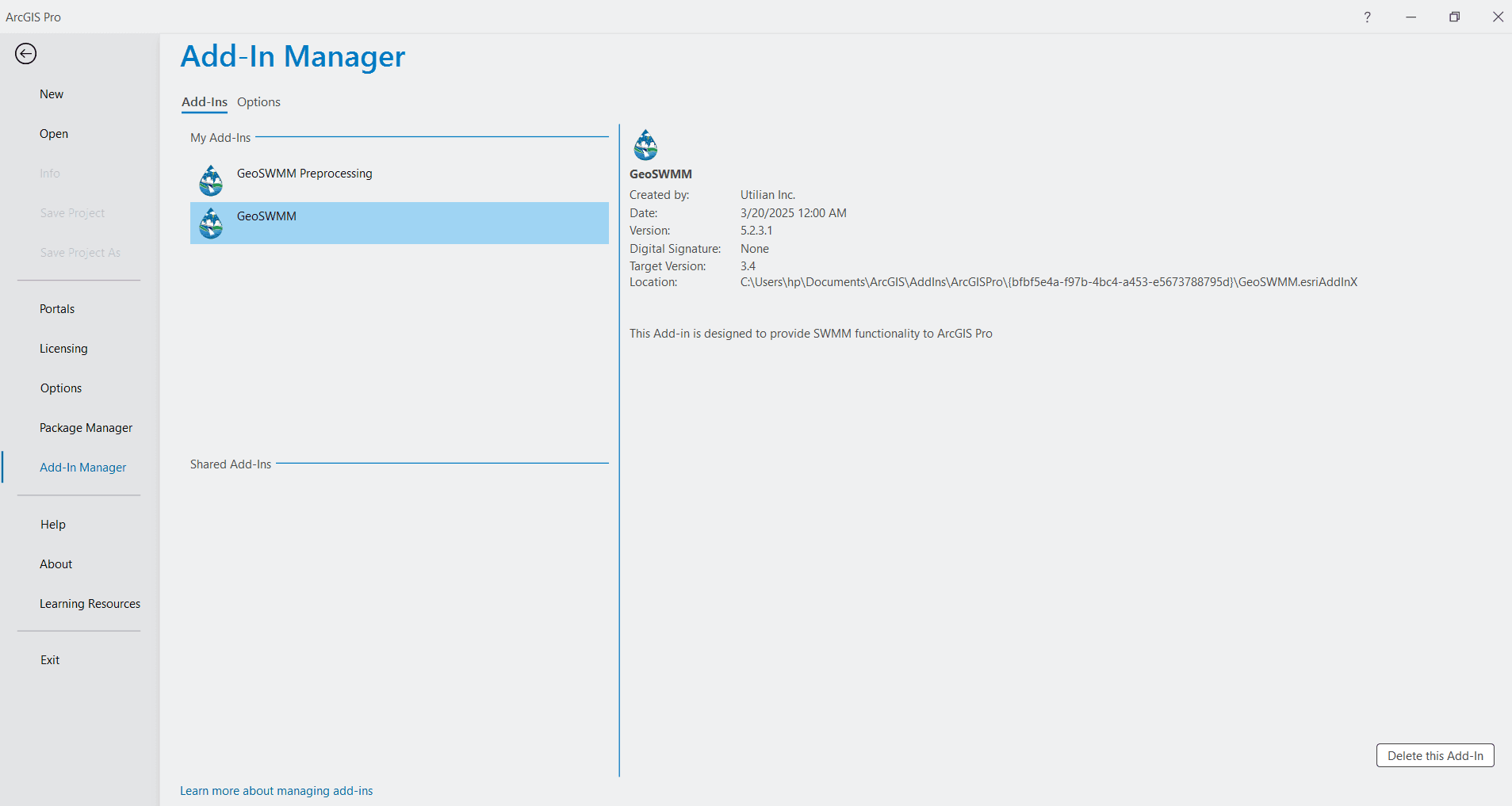 Figure 1.8 ArcGIS Pro Add-In