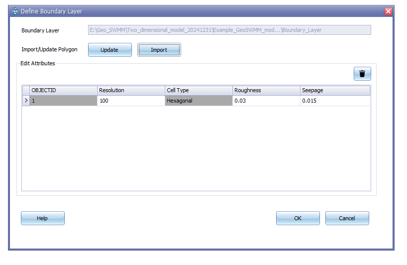 Figure 11.11 : Imported Features in Boundary Layer feature list