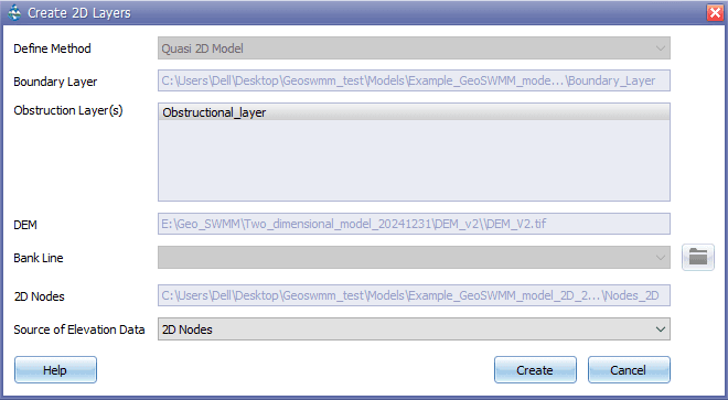 Figure 11.22 : Create 2D Nodes Tool window