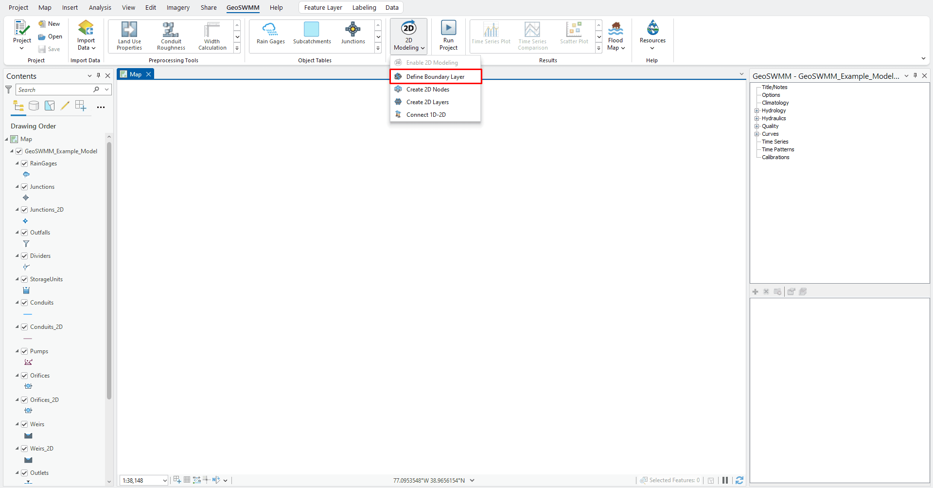 Figure 11.6 : Define Boundary Layer Tool in 2D Modeling tools