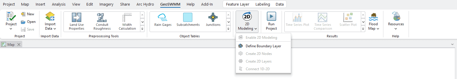 Figure 11.6 : Define Boundary Layer Tool in 2D Modeling tools