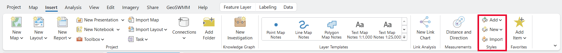 Figure 5.3 : Style Manager window from Customize option