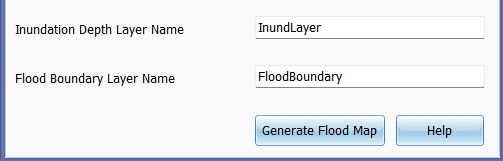 Figure 6.48 : Defining layers’ name in Flood Mapping Tool