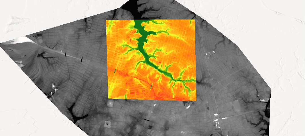 Figure 6.7 : Clipped DEM