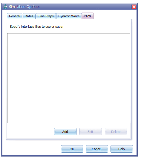 Figure 8.3 : Interface File setting window