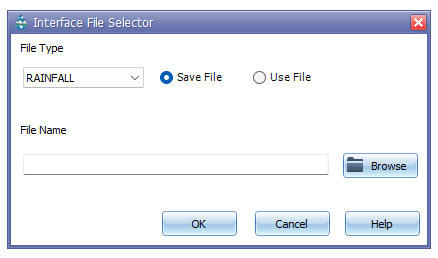 Figure 8.4 : Interface file selection dialog box