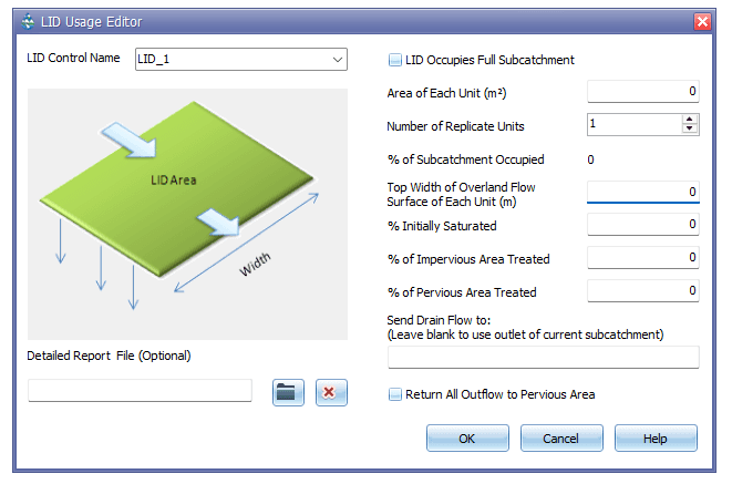 Figure 8.6 : LID Usage Editor window