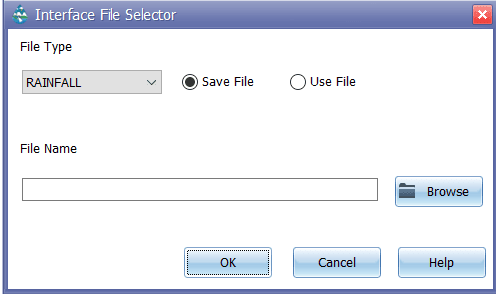 Figure 9.3 : Interface File selection window