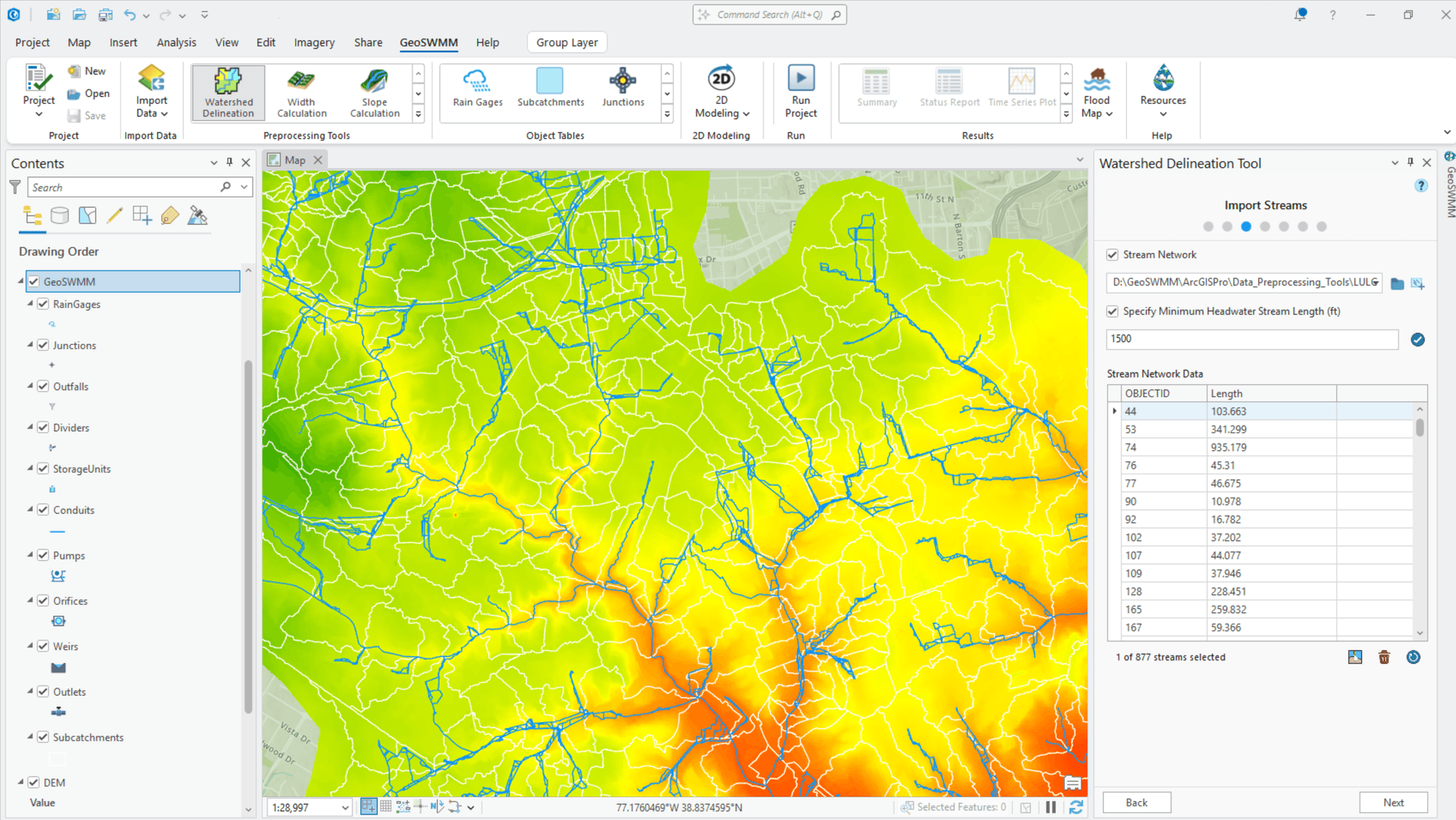 Release Note 5.3 - Image 2 - Watershed Delineation Tool