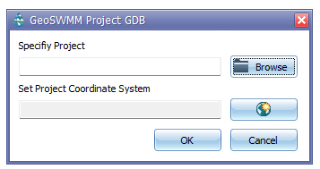 Fig 6: New project creating window in GeoSWMM
