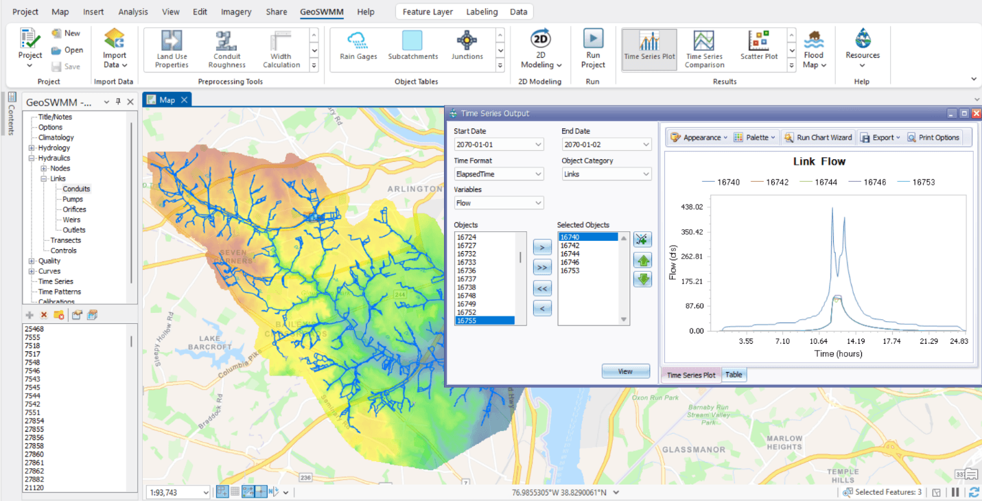 Release Note - Image 1 - GeoSWMM for ArcGIS Pro
