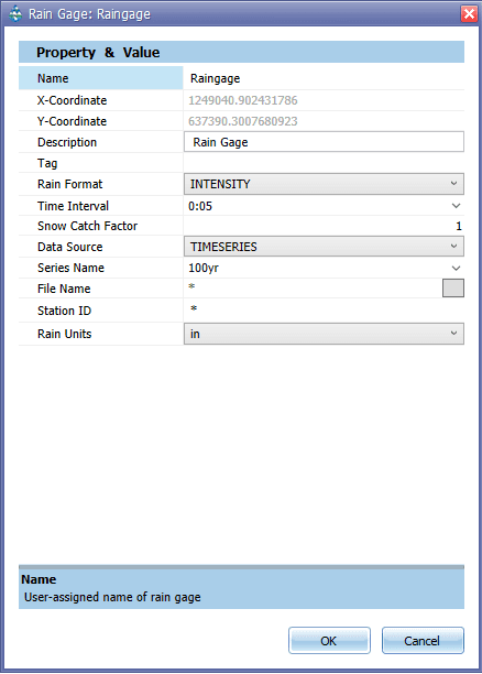 Figure 2.3 Rain gage property editor.png