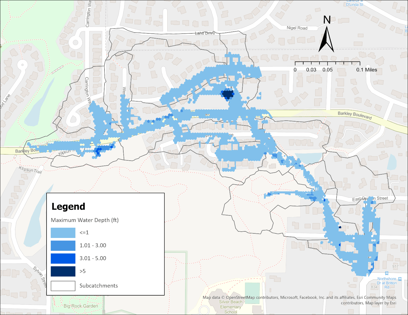 T10_Figure 2. 9 : Maximum Flood Depth for 100-Year Return Period, 24-Hour Duration Rainfall.png