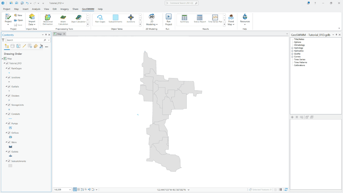 T1_Figure 2.4 GeoSWMM Project Geodatabase in ArcGIS Pro for Developed Site.png