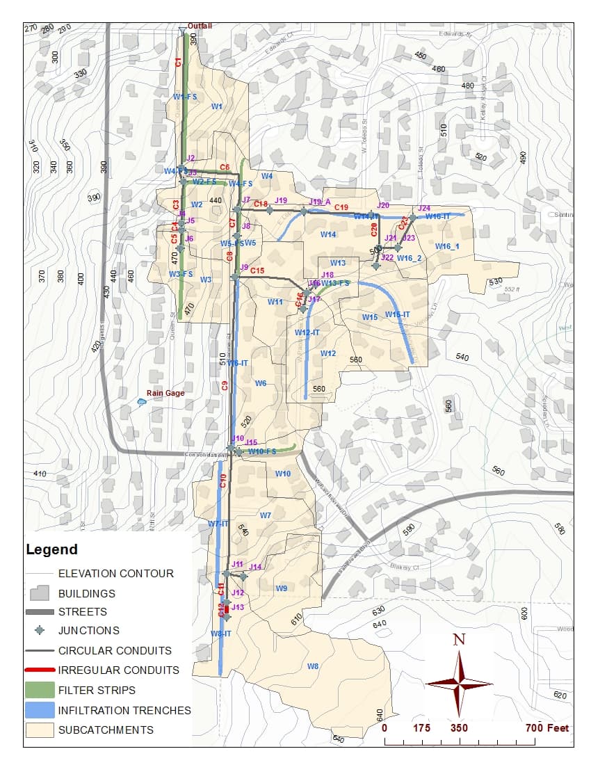 Figure 2.1: Post Development Site with No Runoff Controls