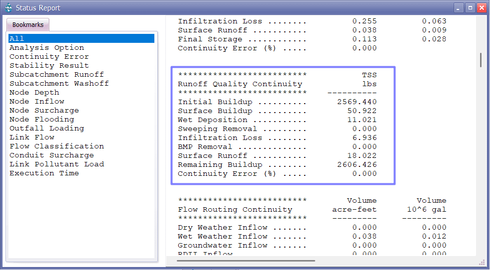 Figure 3.2: Part A Runoff Quality Continuity